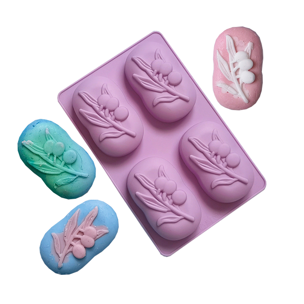 Candle Supplies Shop - Moule à savon ovale en Silicone,