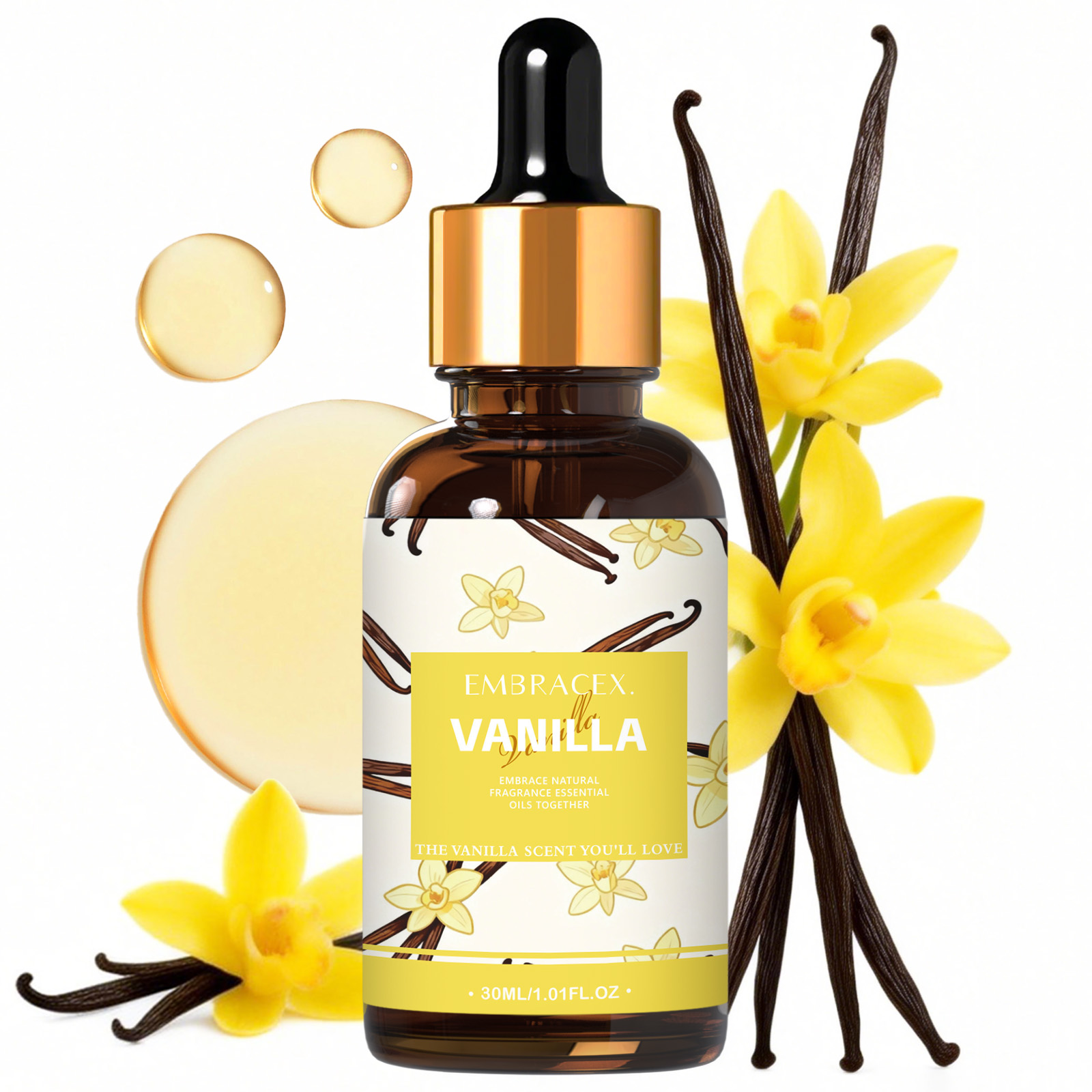 Candle Supplies Free Shipping - Huile essentielle de vanille 30ml, pour