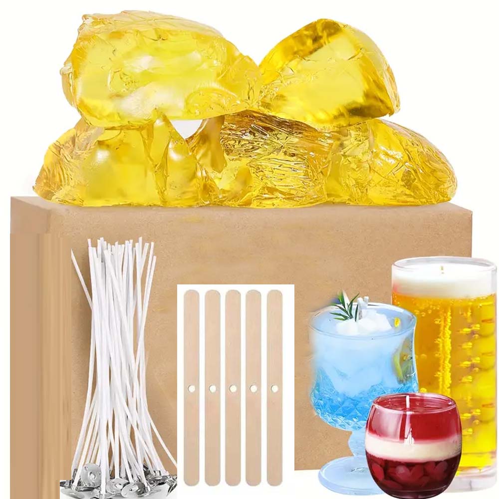 Candle Supplies Kit - Cire de gelée en Gel transparent