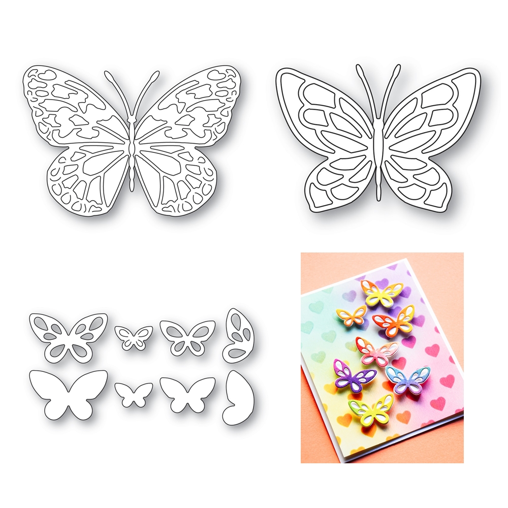 Candle Glass Supplies - Vitrail papillon matrices de découpe en