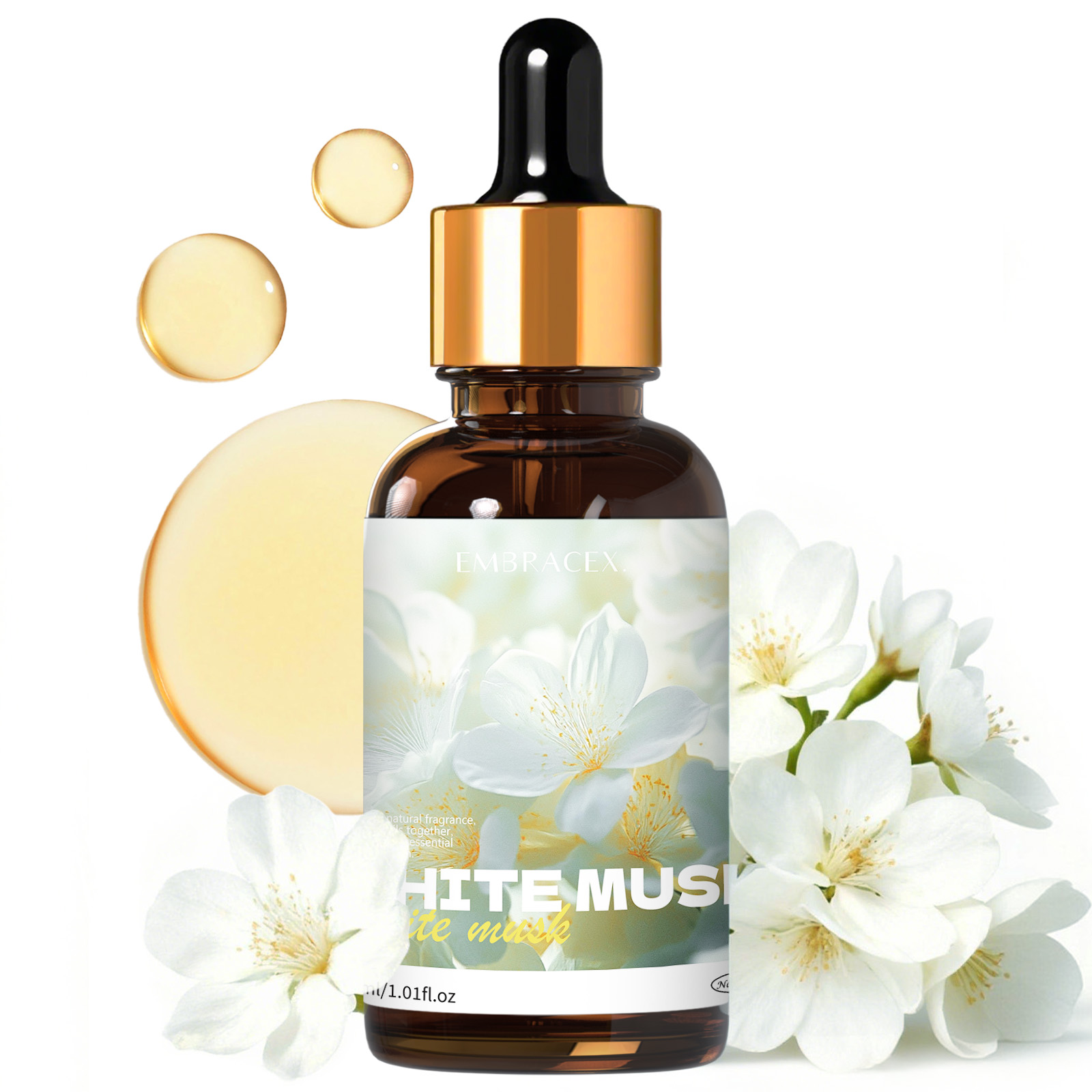 Candle Supplies Essential Oils - Huile essentielle de musc blanc 30ml,