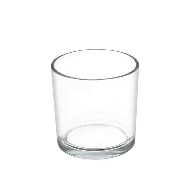 Candle Glass Supplies - Support de Bougie en Verre Transparent
