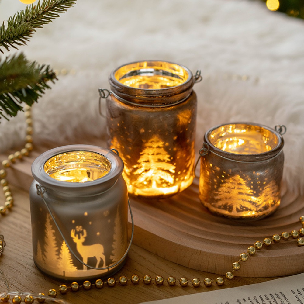 Bougeoir de Noël en verre galv - Candle Glass Supplies avis et prix