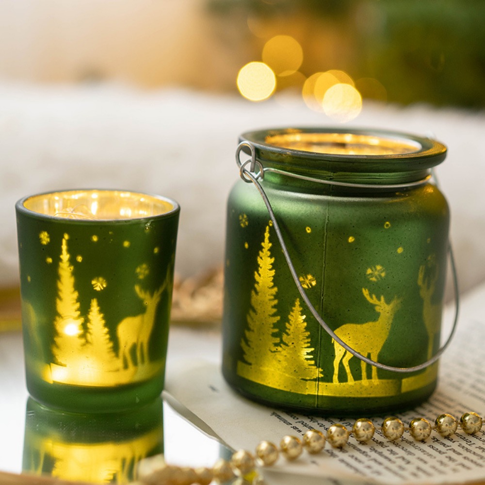 Bougeoir de Noël en verre galv - Candle Glass Supplies avis et prix