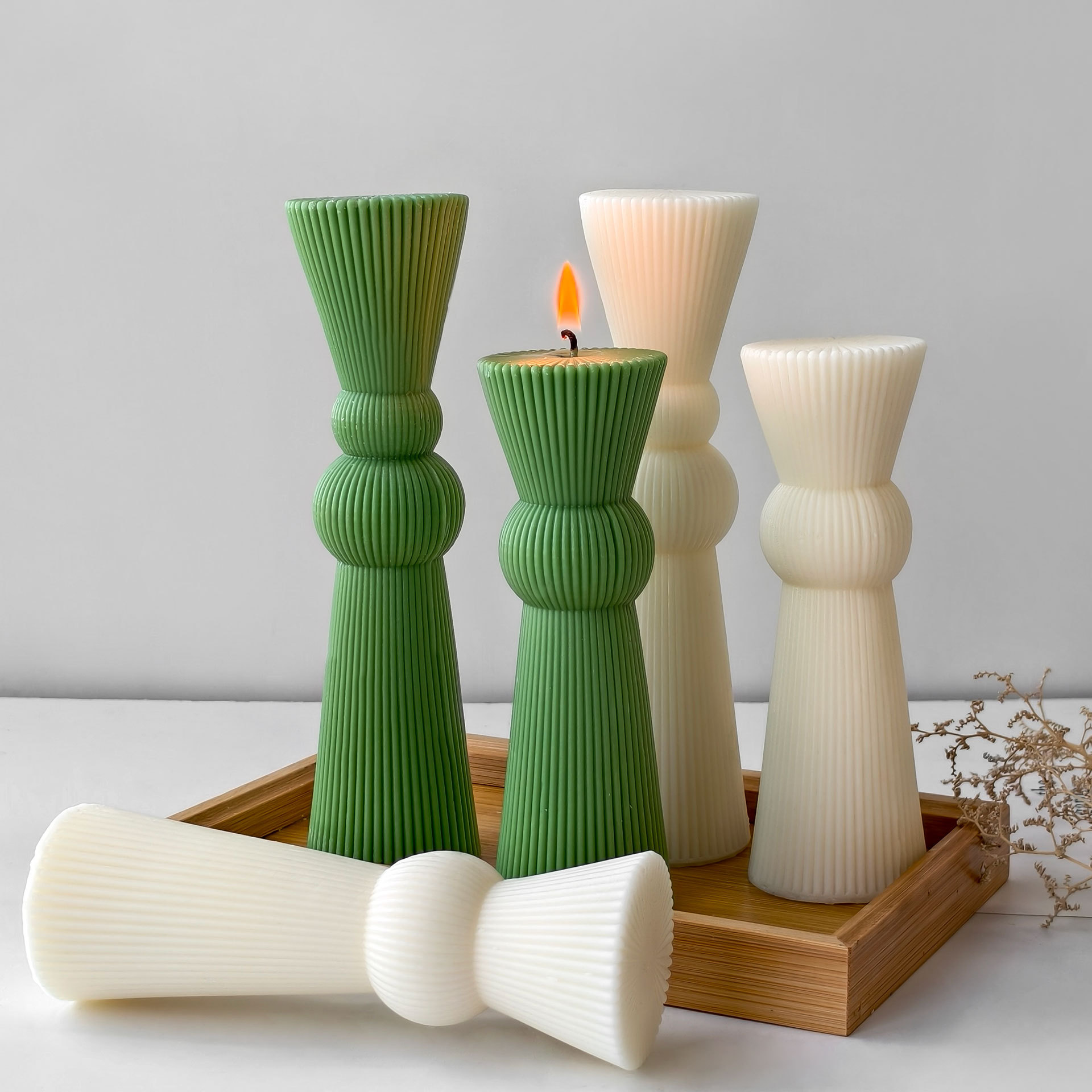 Moule à bougie à pilier rayé à - Candle Supplies Shop avis et prix