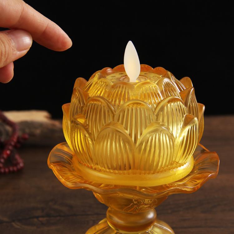 Lampe LED en verre coloré alim - Candle Glass Supplies avis et prix