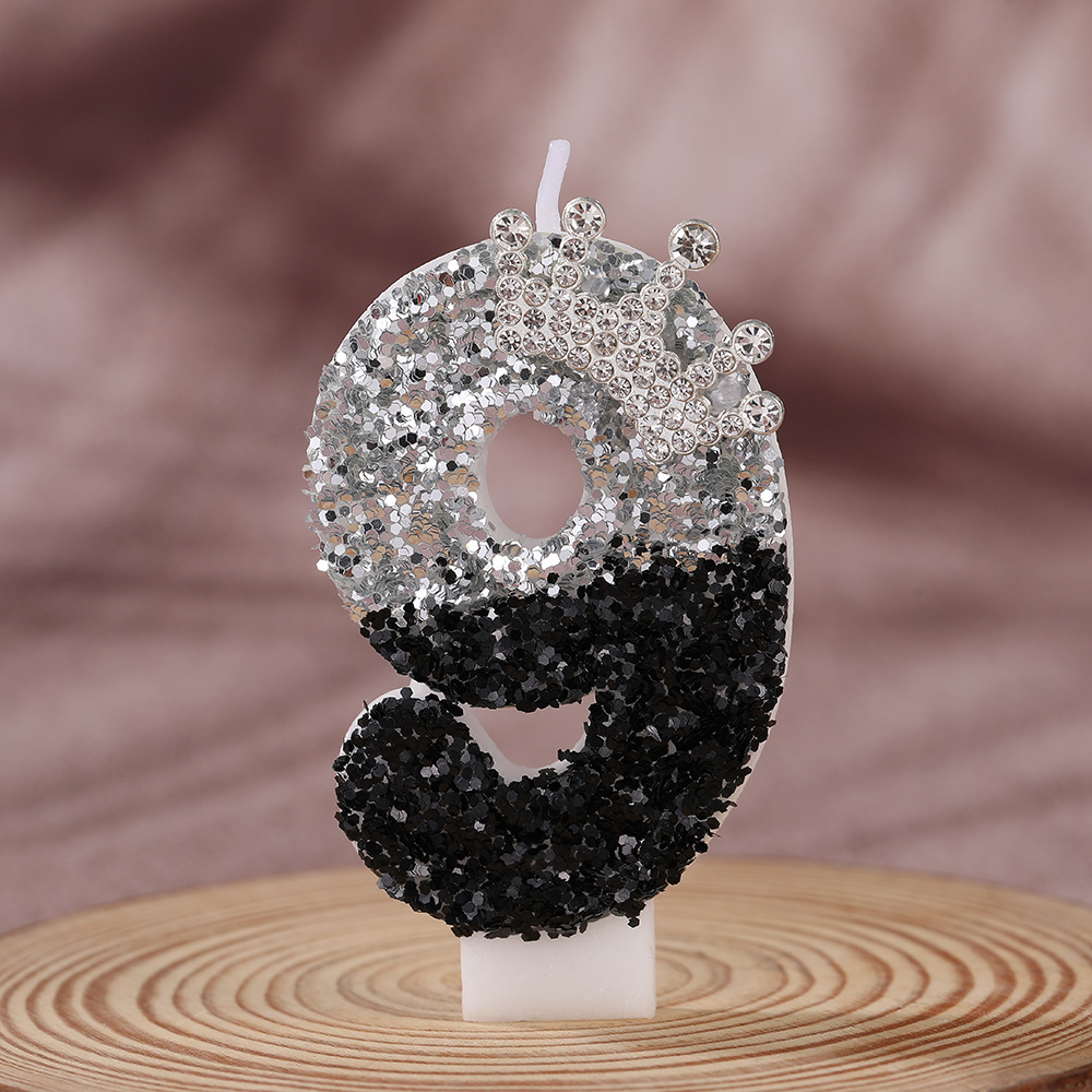 Couronne dégradée noir-argent  - Candle Supplies Free Shipping avis et prix