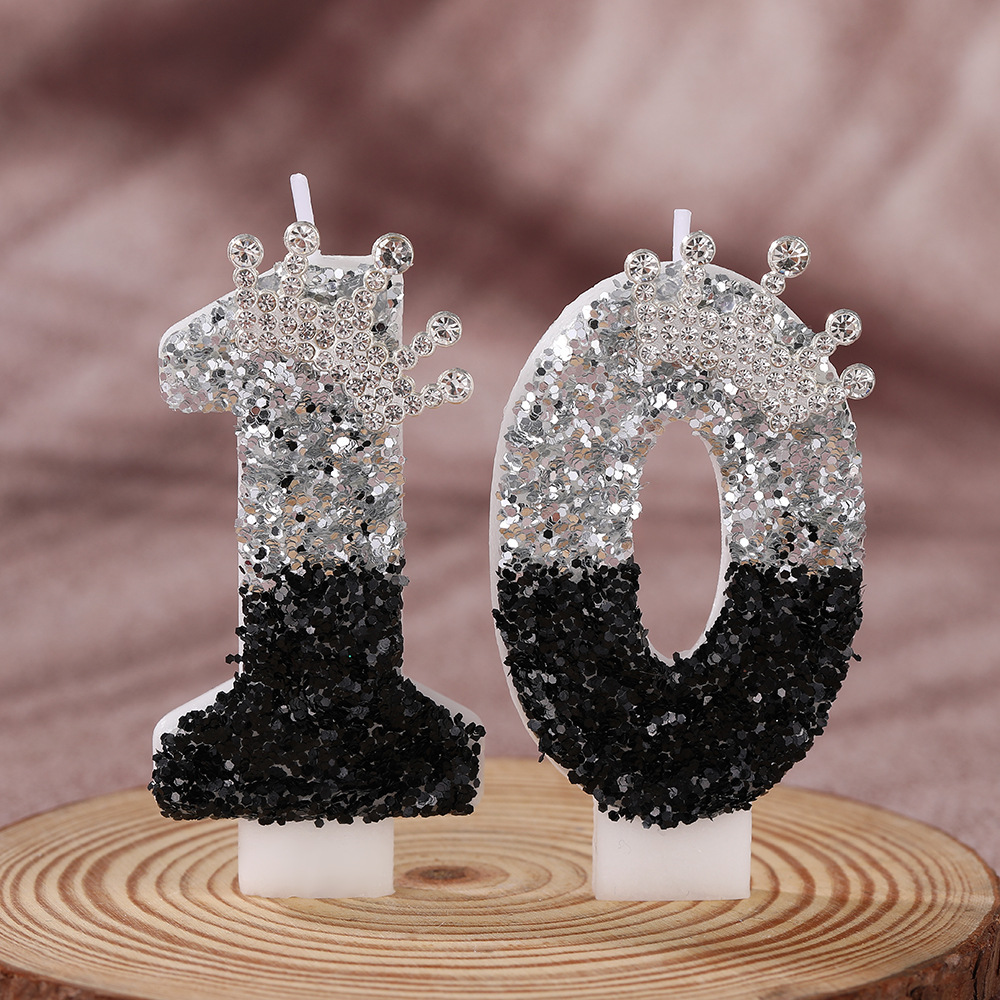 Couronne dégradée noir-argent  - Candle Supplies Free Shipping avis et prix